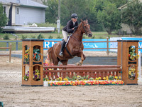 chesnut, female rider, cascade, august 12