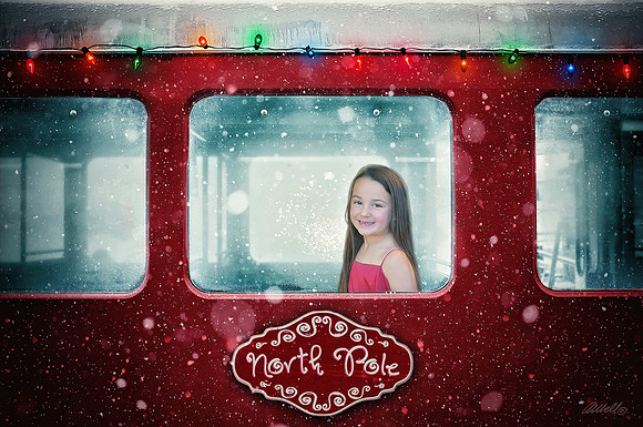 ChristmasTrain Olivia 10x8
