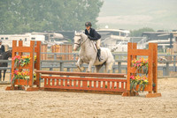 white, female rider, cascade, august 18, black jacket